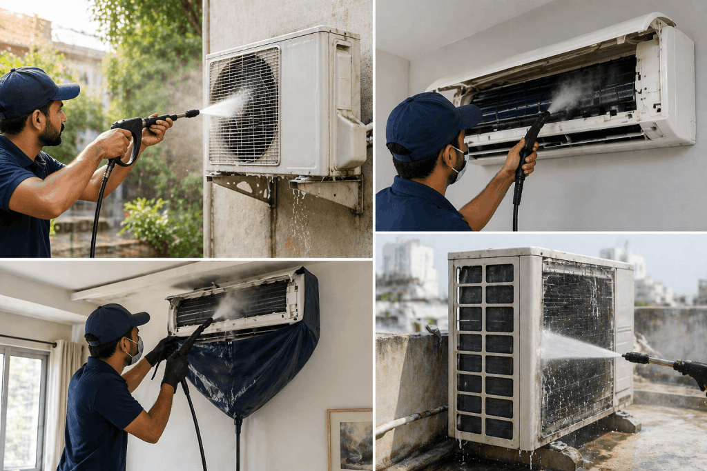 AC service in Delhi gas refill and repair technician